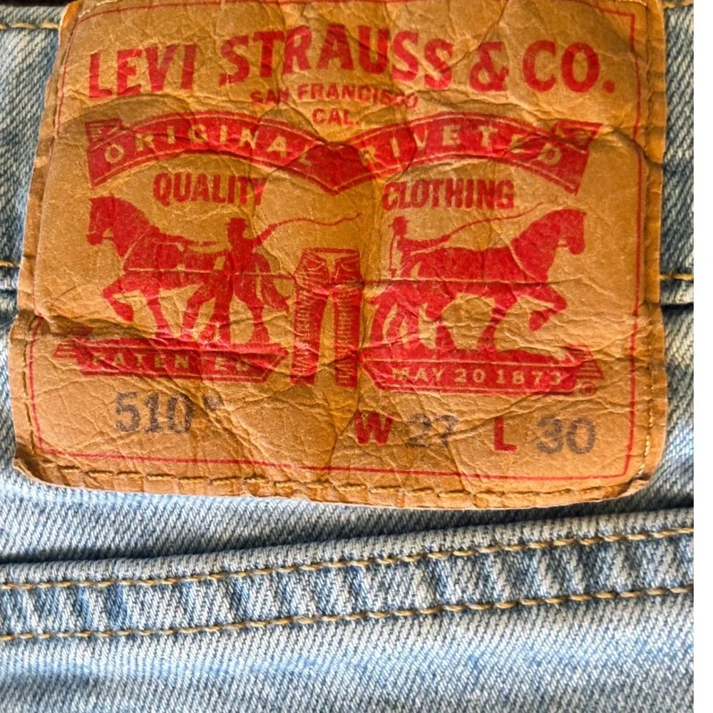 Levi's‎ 510 Skinny Jeans Men's 27x30 Light Wash Y2K Streetwear Denim